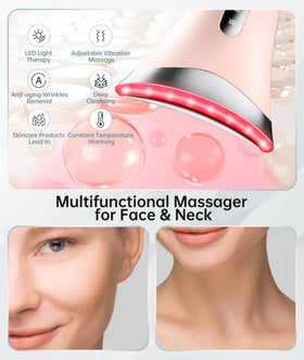 Dopsikn Massager Visage en rose avec lumière activée