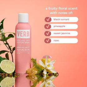 Dos du spray texturant VERB Volume 1,6 oz avec étiquette détaillée