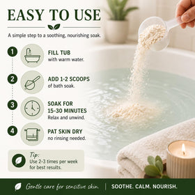 Doseur inclus avec le bain d'avoine Oats Garden