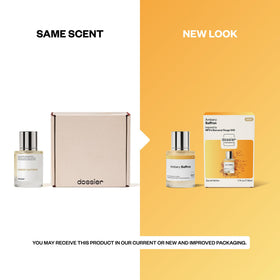 Dossier Eau de Parfum Ambery Saffron 50ml avec vaporisateur