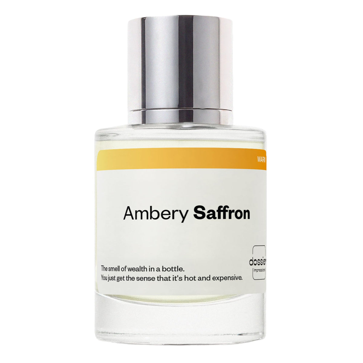 Dossier Eau de Parfum Ambery Saffron 50ml flacon avant