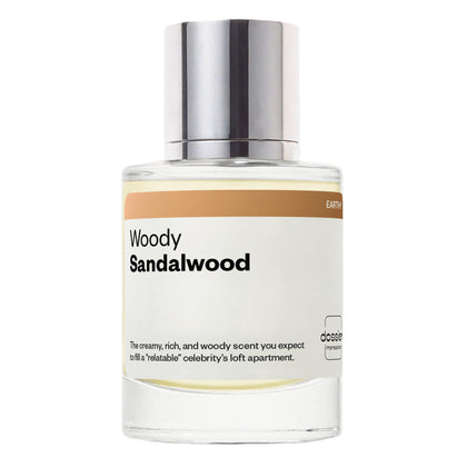 Dossier Woody Sandalwood Eau de Parfum 50ml vue avant avec boîte