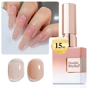 Double Rhythm 15 ML Gel Polish Jelly Nude A1368 front view
