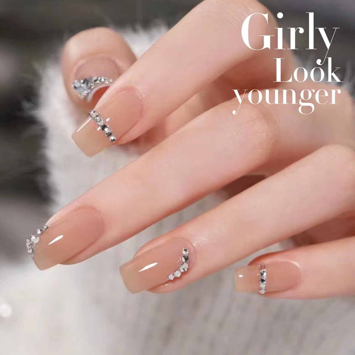 Double Rhythm 15 ML Gel Polish Jelly Nude A1368 swatch on a nail wheel