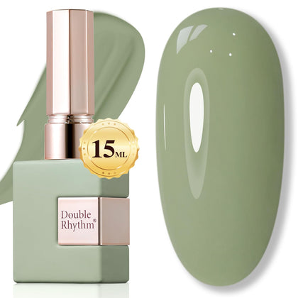 Double Rhythm Gel Polish 15ml couleur sage verte vue avant