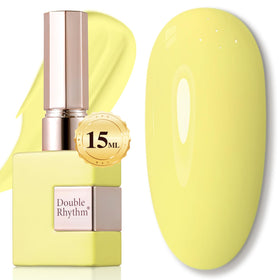 Double Rhythm Gel Polish 15ML jaune clair vue de face