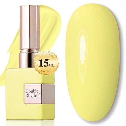 Double Rhythm Gel Polish 15ML jaune clair vue de face