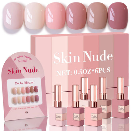 Double Rhythm Gel Polish Set 6 Pcs 15 ML vue de face