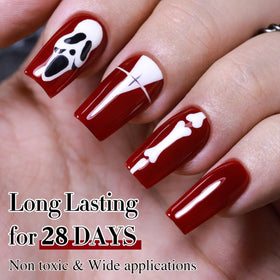 Double Rhythm Vernis à Ongles Gel 15ML Rouge Foncé A1104 - Détail de la bouteille