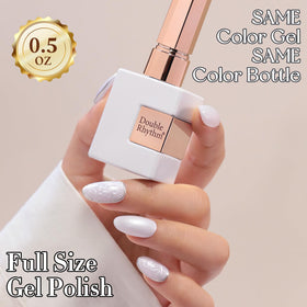 Double Rhythm Vernis Gel 15ML Pearl White sous lampe UV