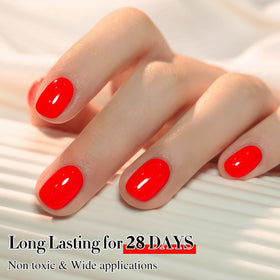 Double Rhythm Vernis Gel appliqué sur des ongles manucurés