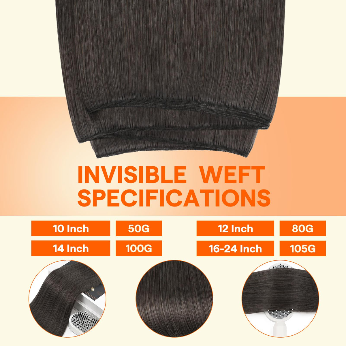 Double tissage des extensions de cheveux Full Shine pour un volume naturel