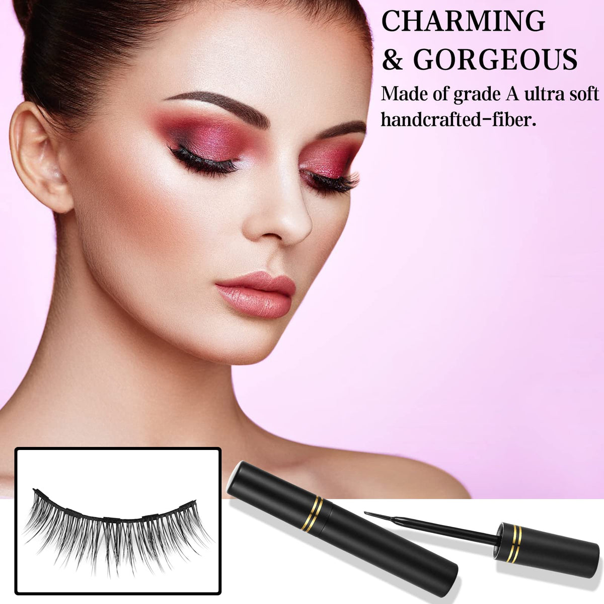 Douze paires de faux cils KATGE avec différents styles