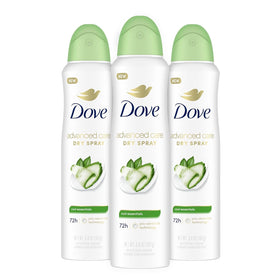 Dove Antiperspirant Déodorant Cool Essentials spray sec 3 x 3,8 oz devant