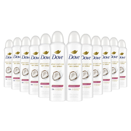 Dove Antiperspirant Déodorant Spray Sec Caring Coconut 1905 g vue de face
