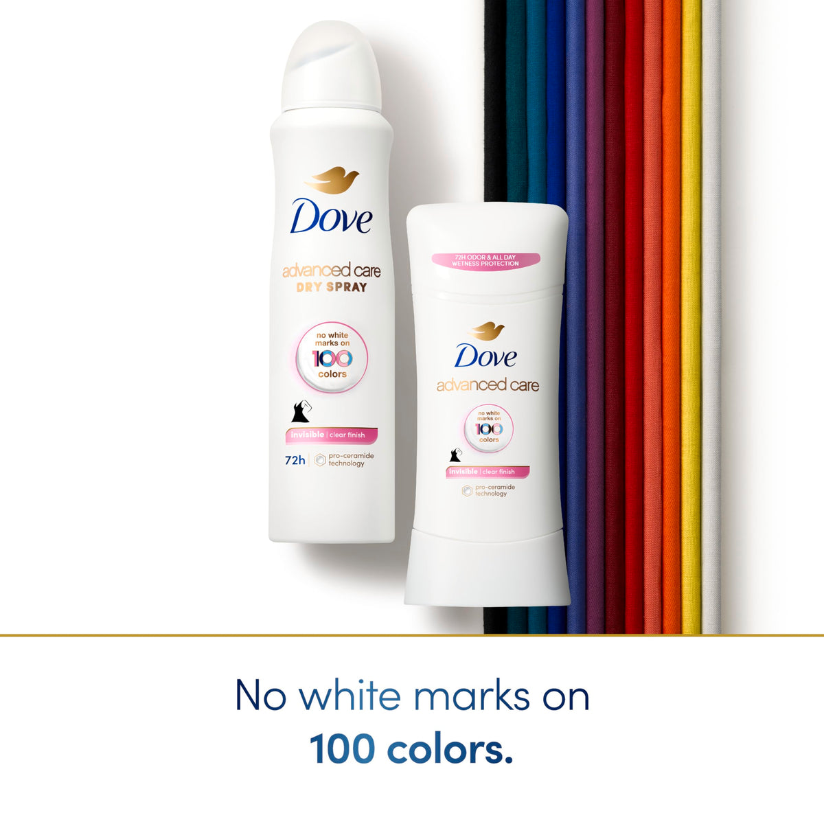Dove Antiperspirant Déodorant Stick Care Avancé 4 Compte emballage
