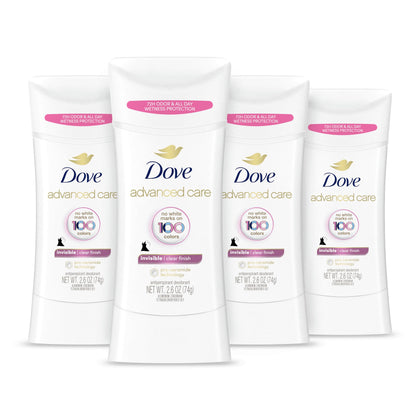 Dove Antiperspirant Déodorant Stick Care Avancé 4 Compte vue de face