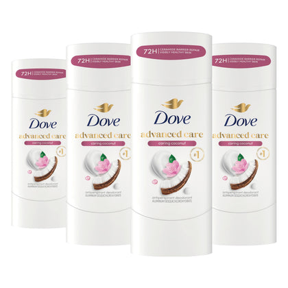 Dove Antiperspirant Déodorant Stick Caring Coconut face avant