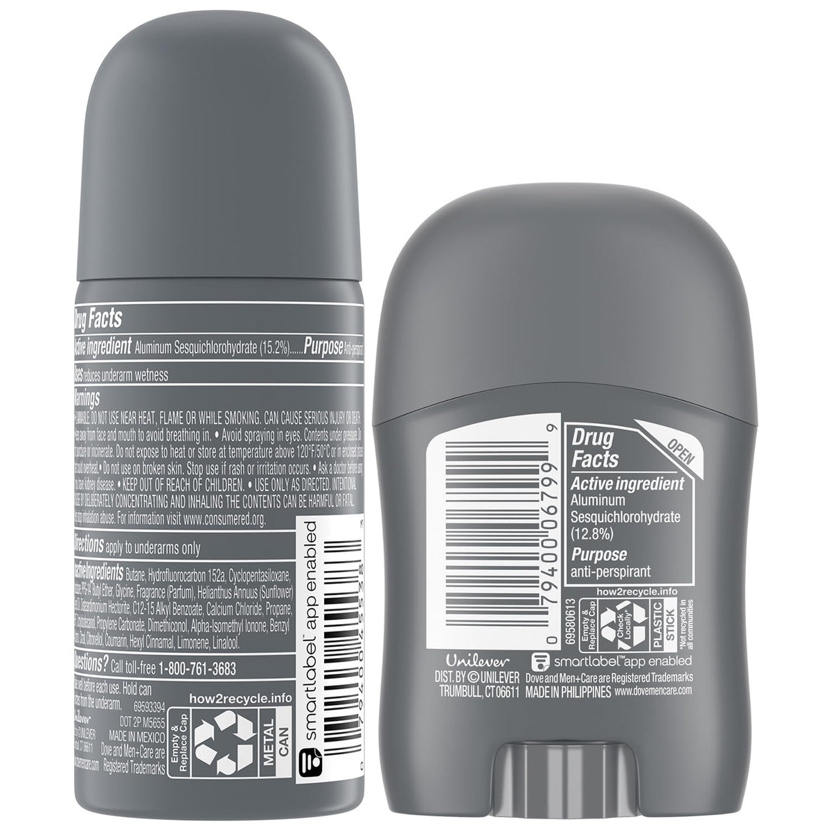 Dove Antiperspirant Spray Voyage avec bouchon