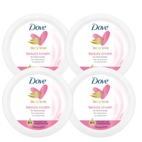 Dove Crème Beauté Nourrissante 4-Pack vue de face avec emballage