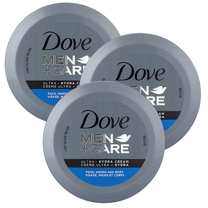 Dove Crème Ultra Hydra 150 g pot ouvert montrant la texture