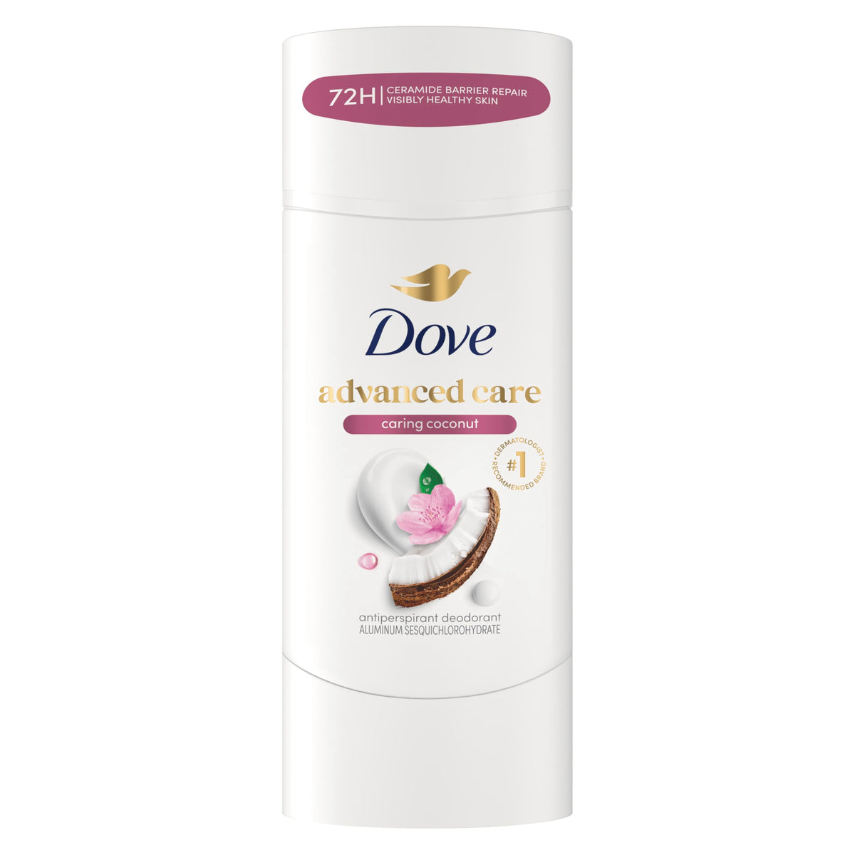 Dove Déodorant Antiperspirant Stick Caring Coconut 120g vue avant