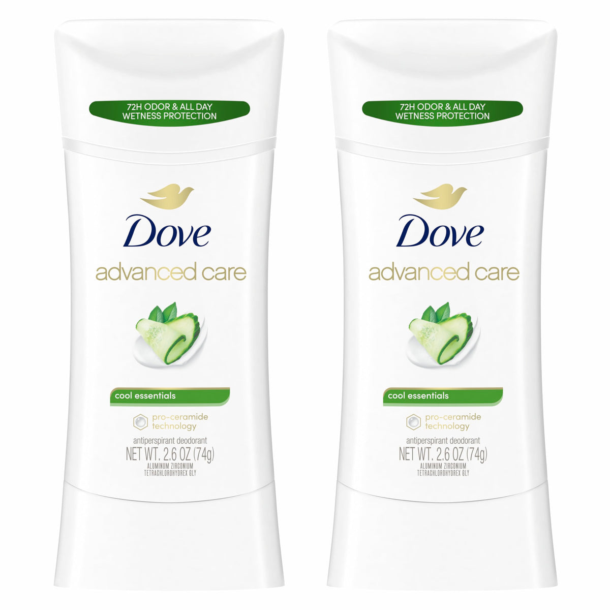 Dove déodorant antitranspirant femme 2,6 oz vue de face