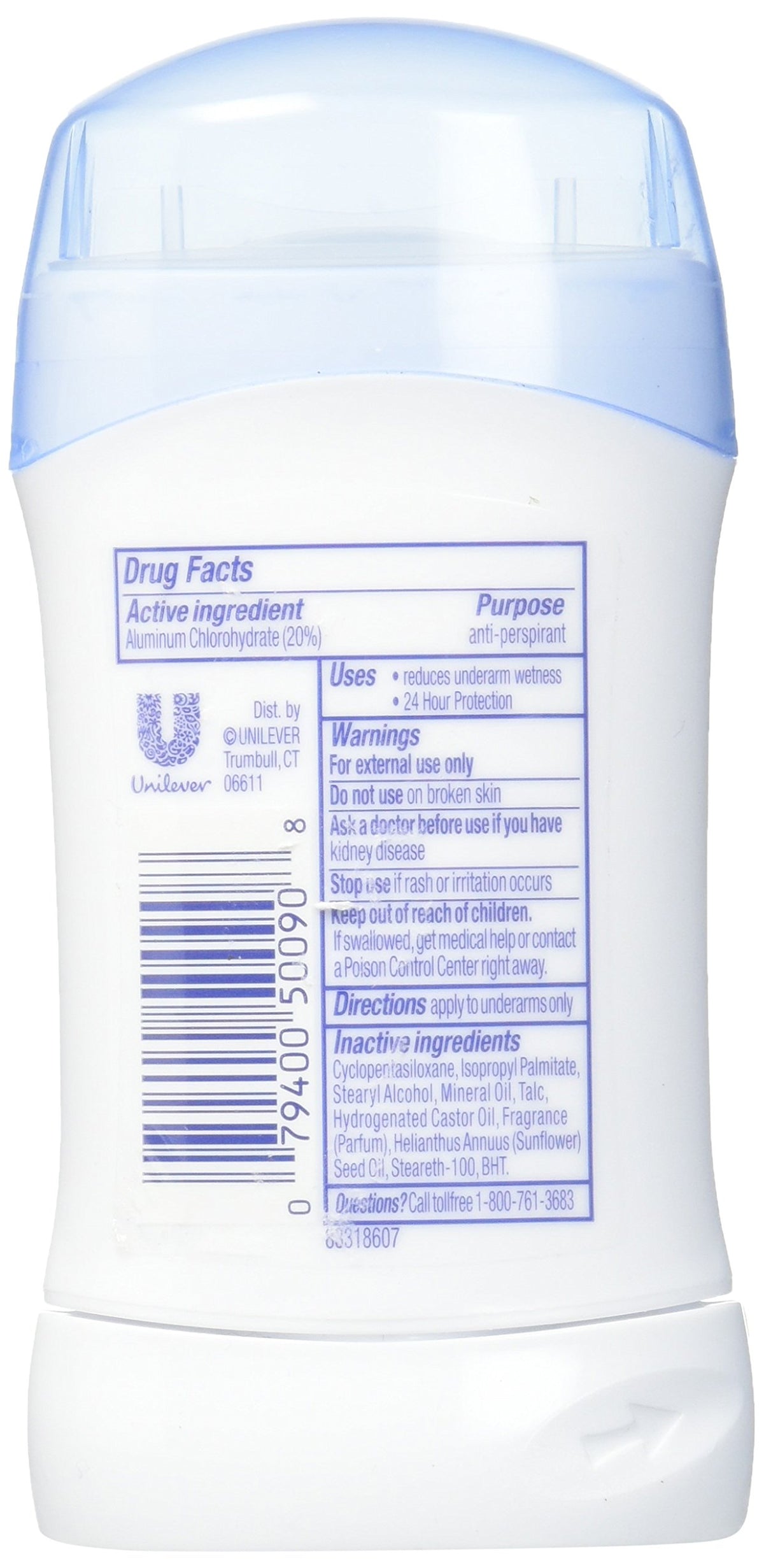 Dove Déodorant Antitranspirant Invisible Solide 1,6 oz packaging