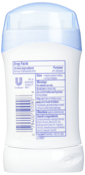 Dove Déodorant Antitranspirant Invisible Solide 1,6 oz packaging
