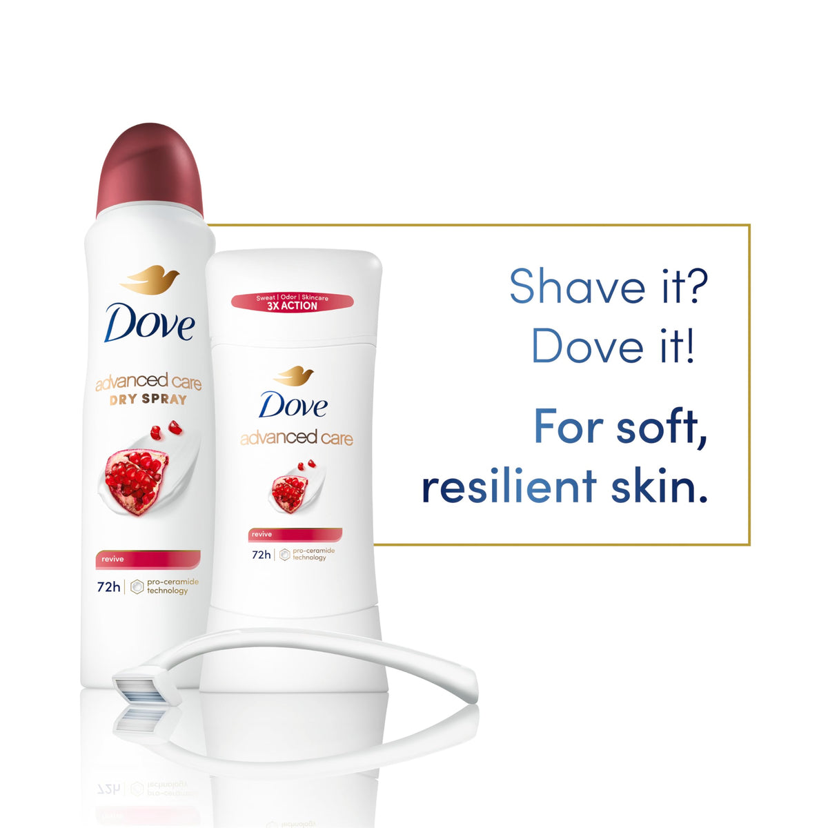 Dove Déodorant Antitranspirant Stick Advanced Care Revive 118g arrière