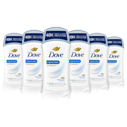 Dove Déodorant Antitranspirant Stick Femme Original Clean avant