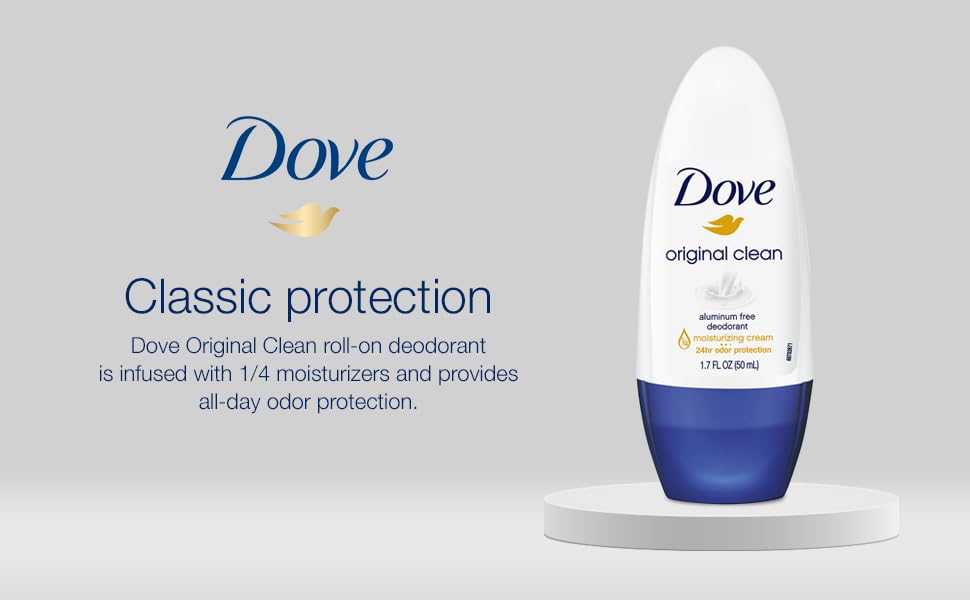 Dove Déodorant Roll-On Original Clean texture de la formule