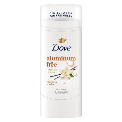 Dove Déodorant Stick Aluminium Free Vanille Pétillante 132g vue de face