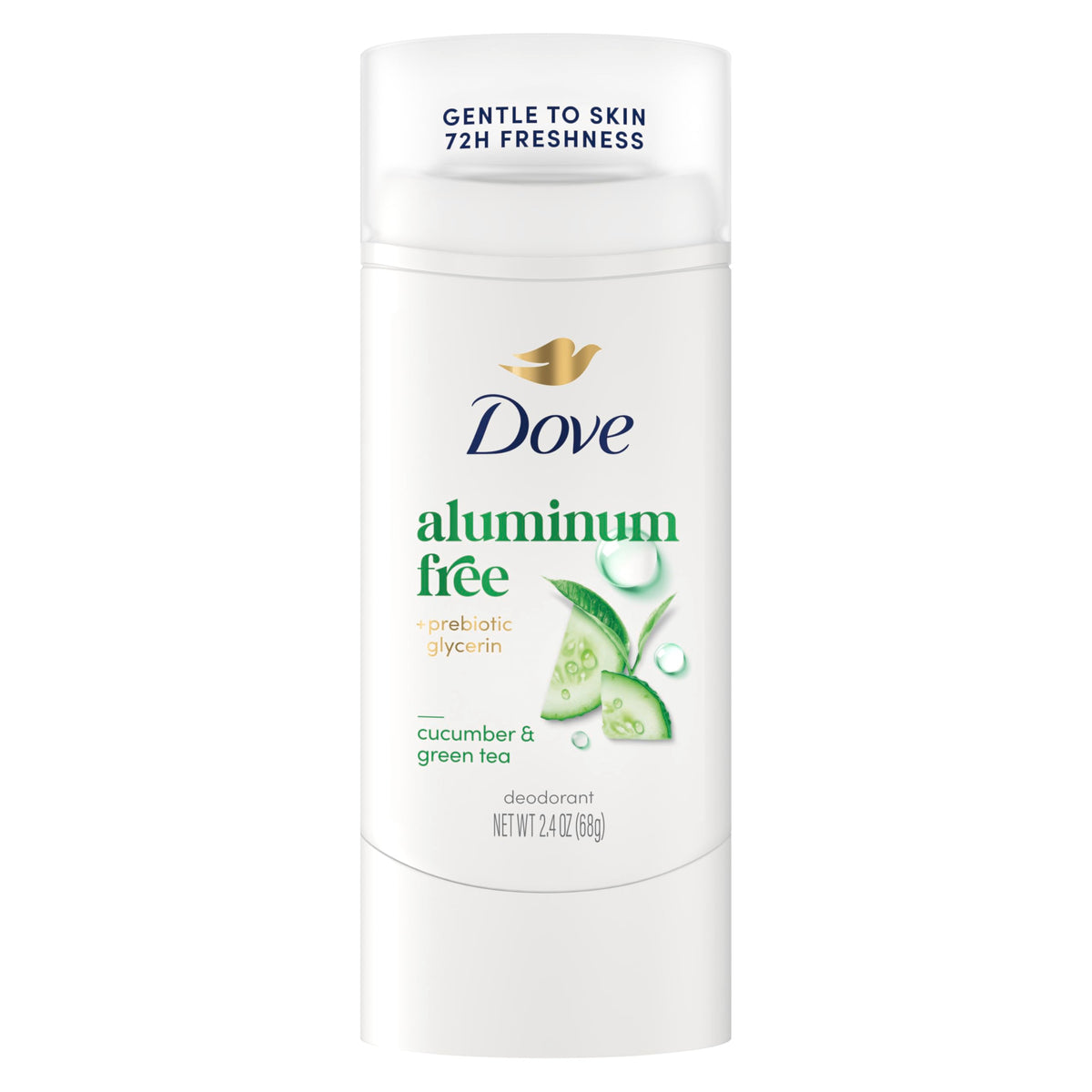 Dove Déodorant Stick Femme au Concombre et Thé Vert, vue avant