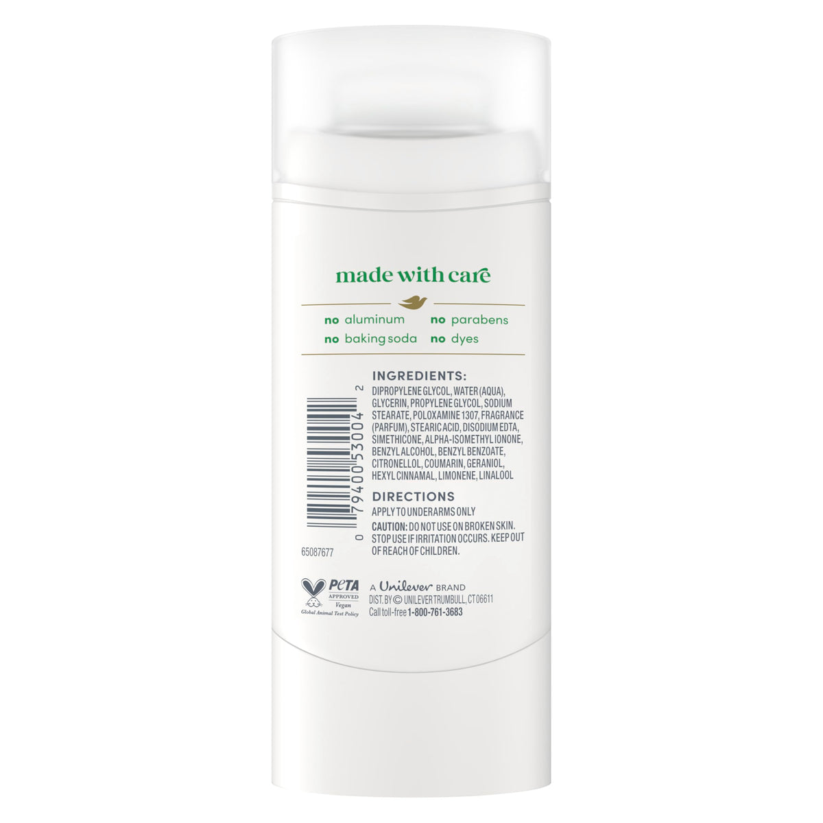 Dove Déodorant Stick Femme, format de 2,4 oz