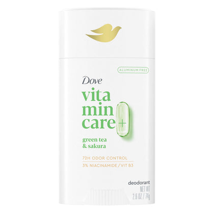 Dove Déodorant Stick VitaminCare+ Thé Vert & Sakura 125g vue de face