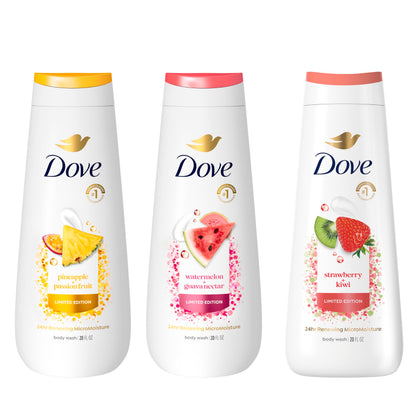 Dove Gel Douche Édition Limitée pack de 3 flacons de 20 fl oz