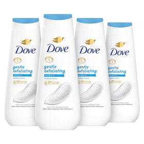 Dove Gel Douche Exfoliant Doux 4x 20 oz avec Minéraux Marins, vue avant