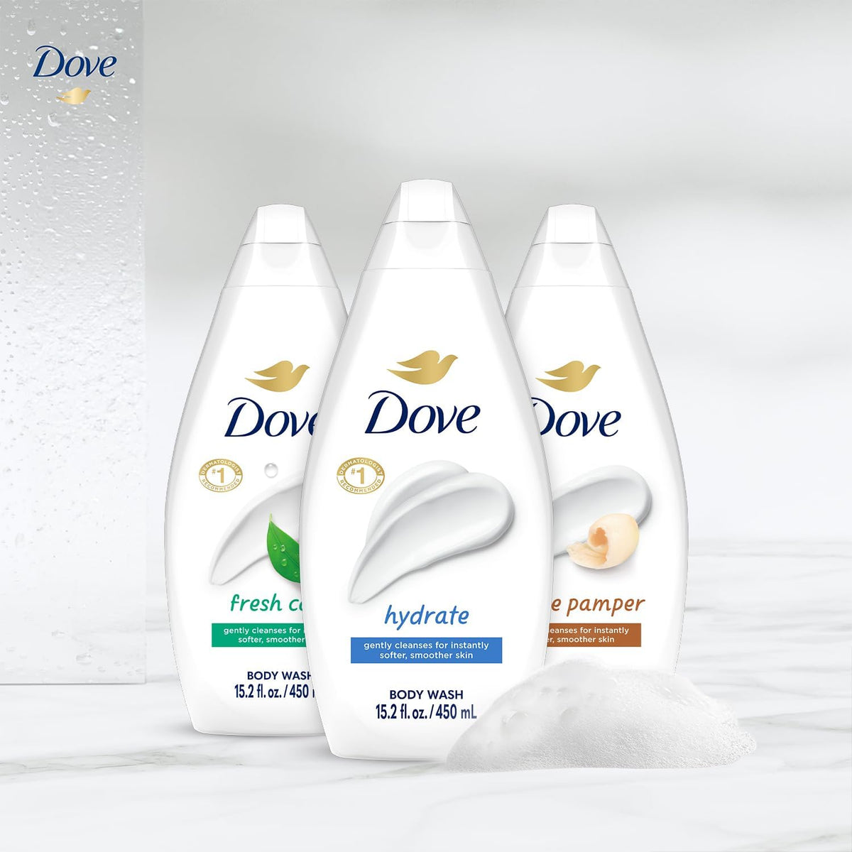Dove Gel Douche Fraîcheur bouteille de 15,22 oz