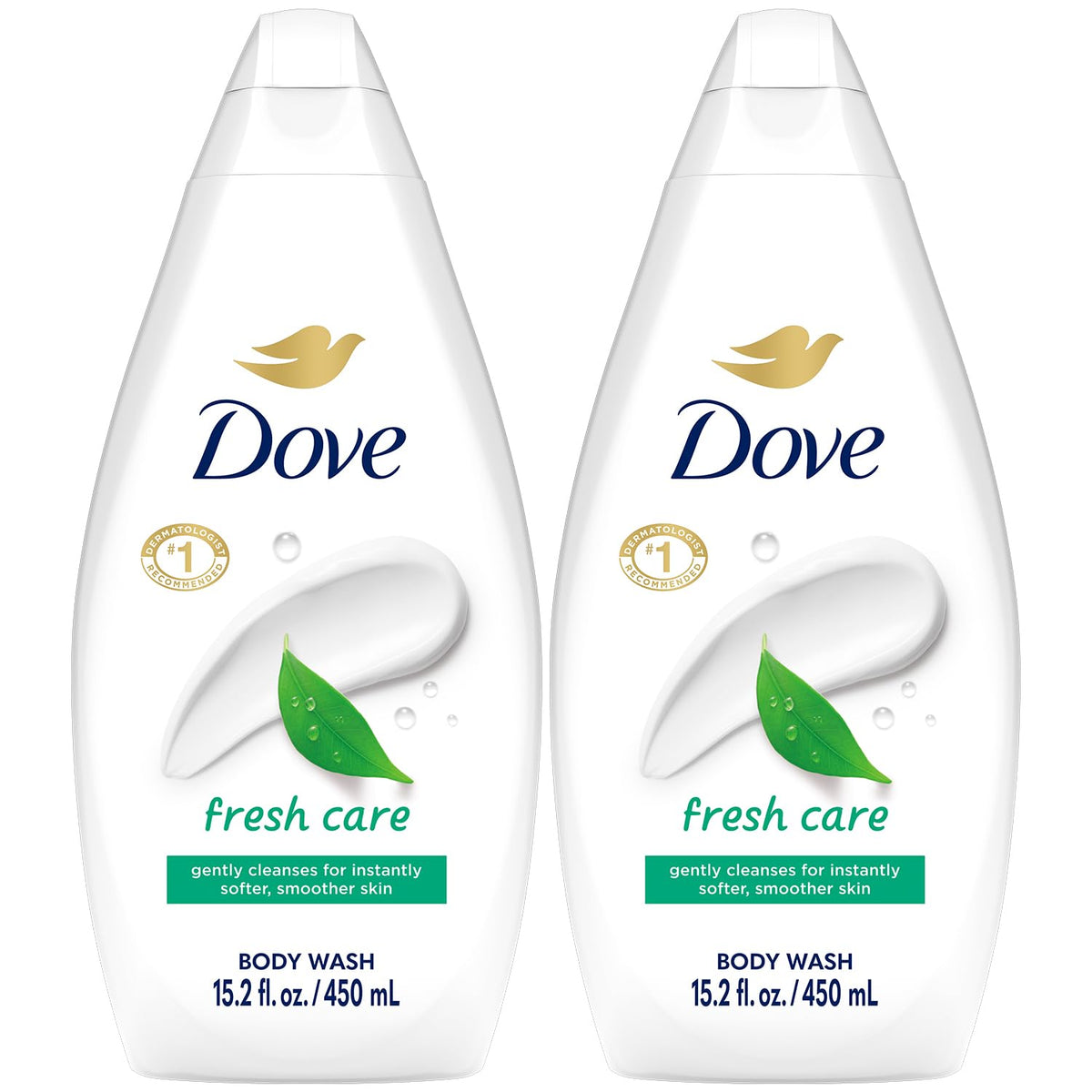 Dove Gel Douche Fresh Care 2-Pack 15,2 Oz vue avant
