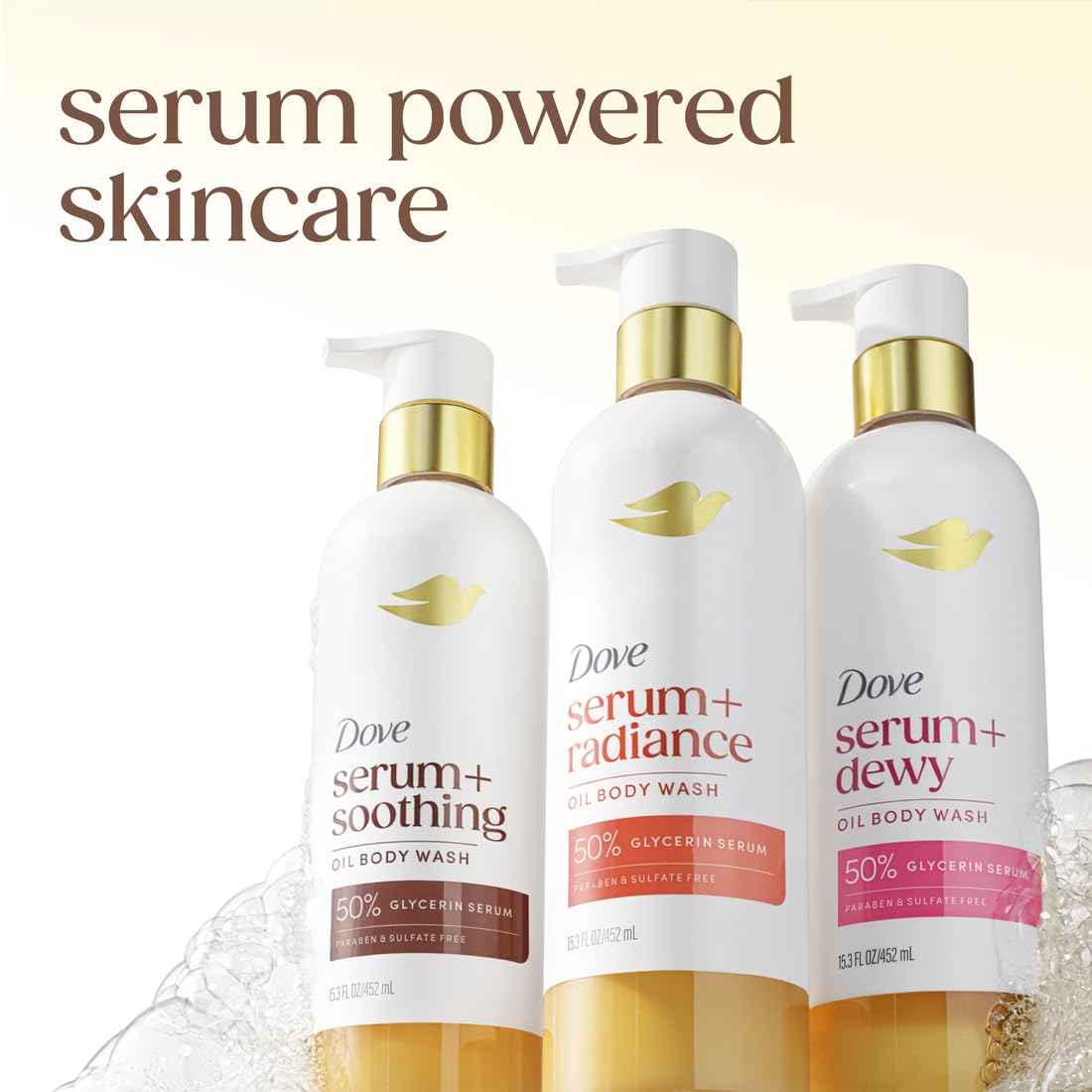 Dove Gel Douche Huile de Soin Radiance 450 ml avec fleurs de monoi