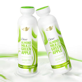 Dove Gel Douche Lait Végétal Amande et Pomme Verte 580g texture crémeuse