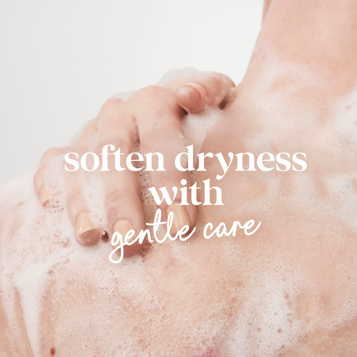 Dove Gel Douche Peau Sensible 3x application sur une éponge