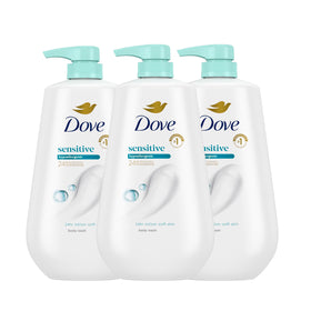 Dove Gel Douche Peau Sensible 3x en emballage recyclable