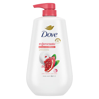 Dove Gel Douche Réjuvenant Grenade & Hibiscus 30,6 oz vue avant