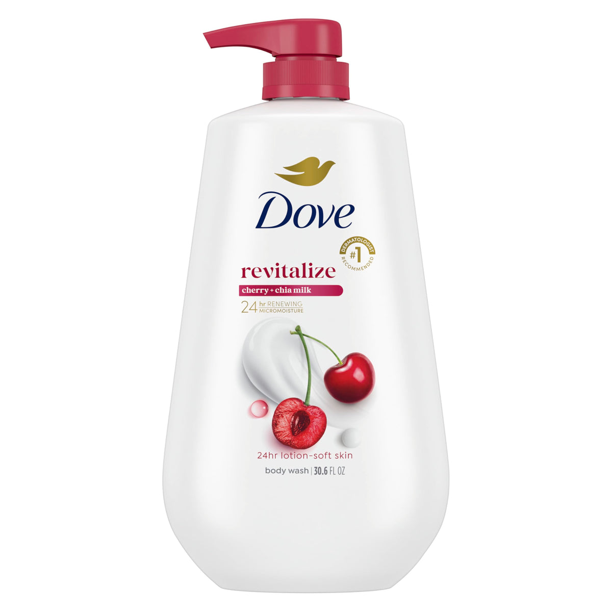 Dove Gel Douche Revitalisant Cerise & Lait de Chia 980g vue avant