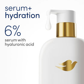 Dove Gel Douche Sérum Hydratation 30 fl oz en utilisation