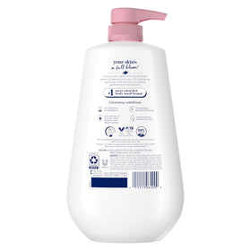 Dove Gel Douche Uplift flacon avec bouchon ouvert