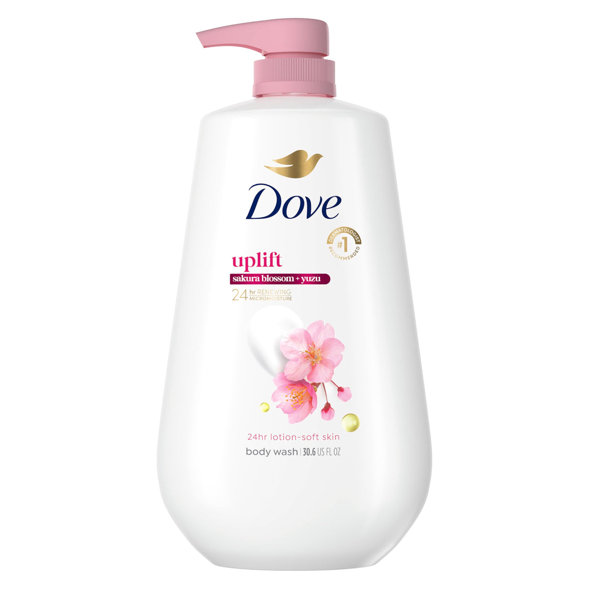 Dove Gel Douche Uplift Sakura Blossom & Yuzu 990g - Vue avant