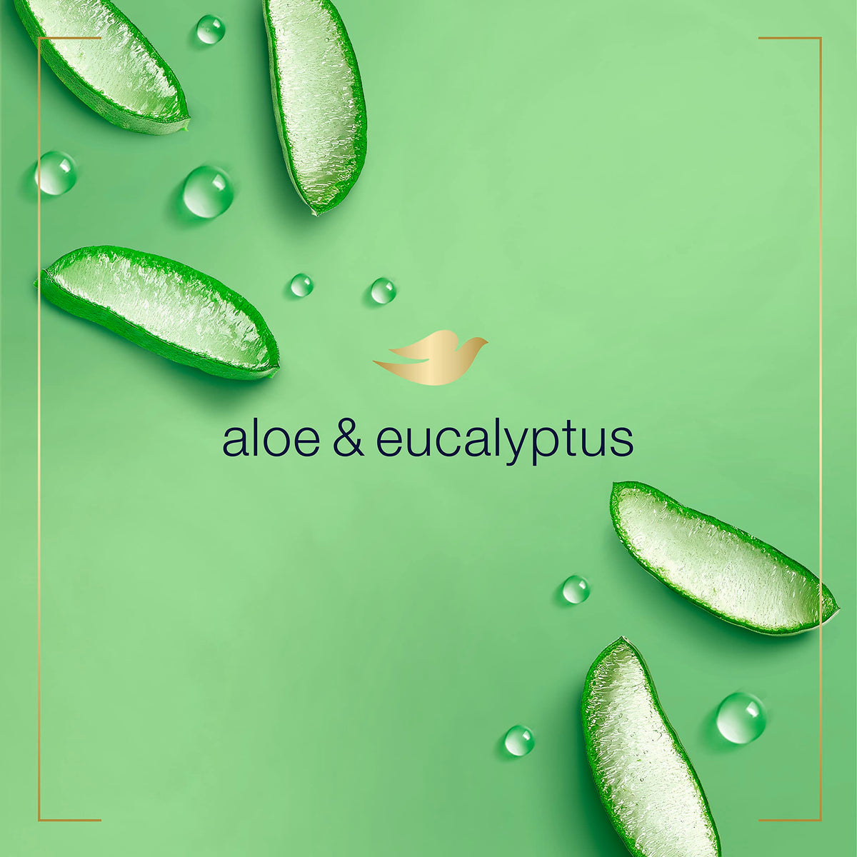 Dove gel moussant pour les mains Aloe & Eucalyptus, bouteille en plastique recyclé